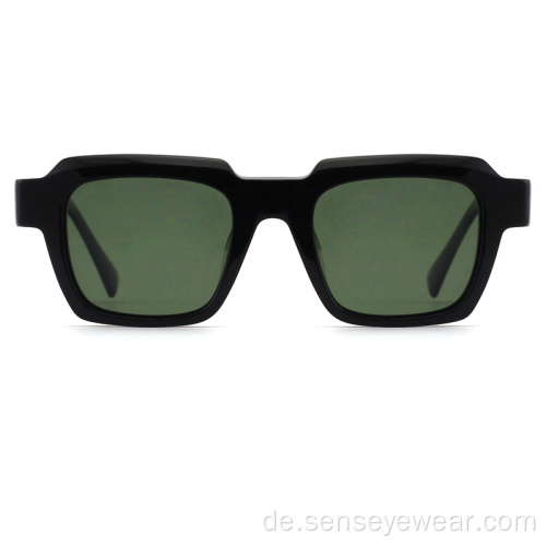 Vintage Fashion Acetat polarisierte Sonnenbrille für Männer